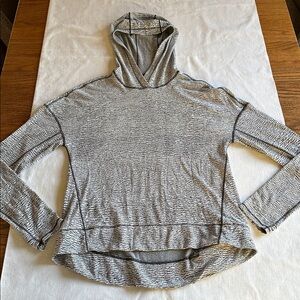 Lululemon Squad Goals Hoodie Sheer Luon Pebble Jacquard V1 White Black 6